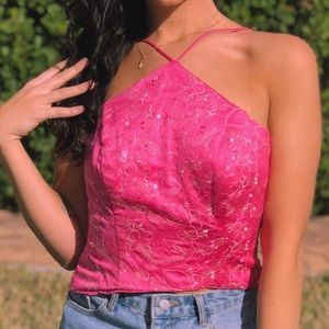 Pink Embellished Shirt